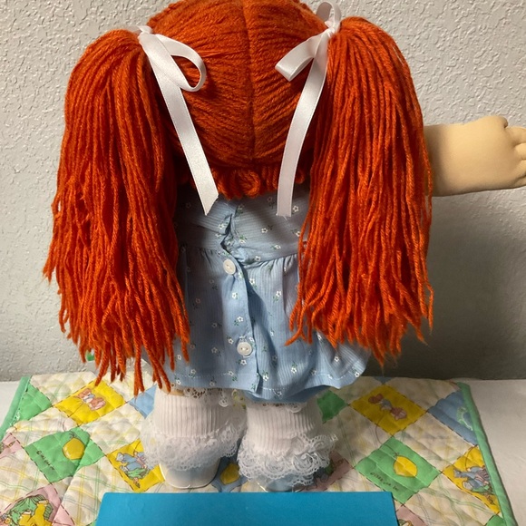 Vintage Cabbage Patch Kid Girl With Pacifier Red Hair Hong Kong OK Factory 1985 - Picture 6 of 9